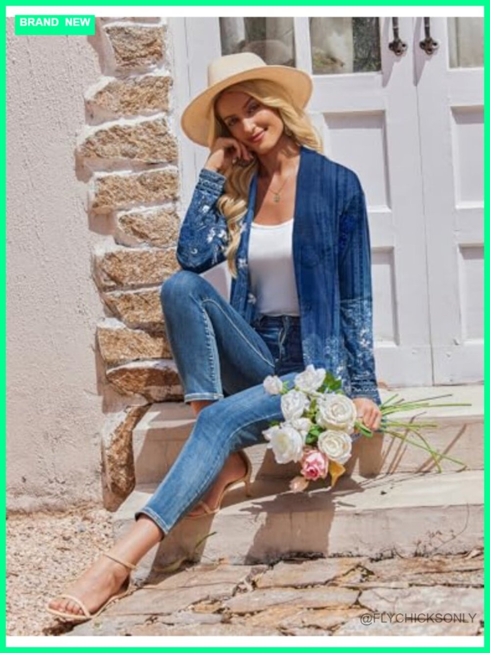 Lightweight Open Front Long Sleeve Cardigan with Pockets - Picture 4 of 6
